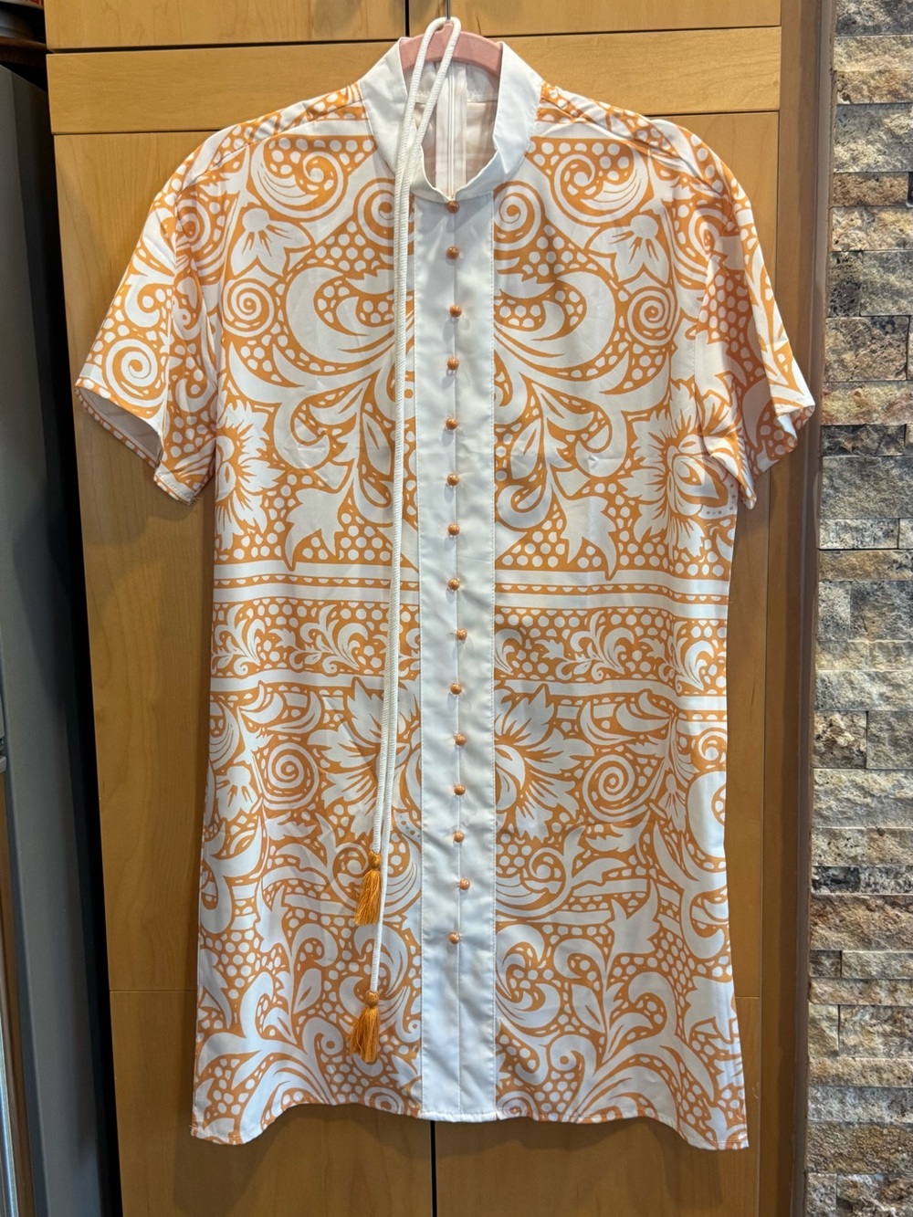 Goldenrod Dress with Tie Belt-NWOT